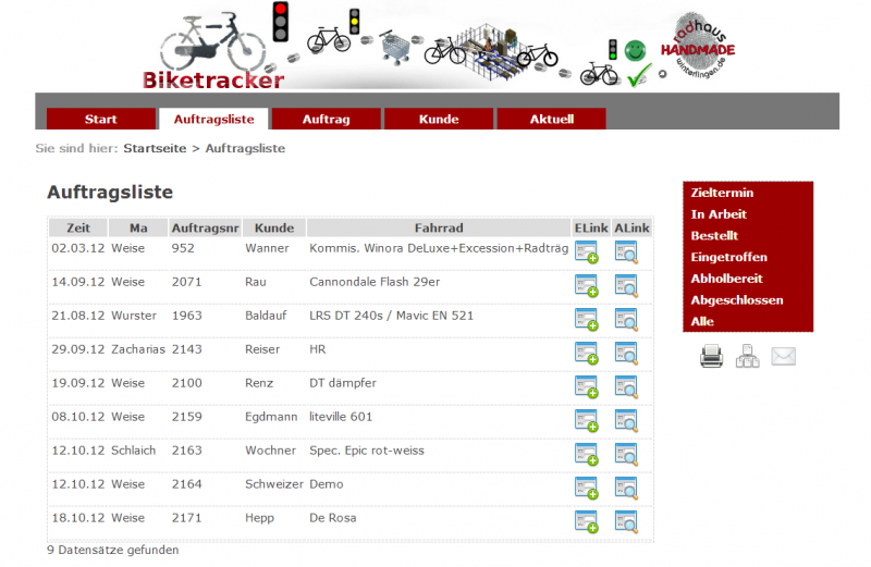 Screenshot Biketracker